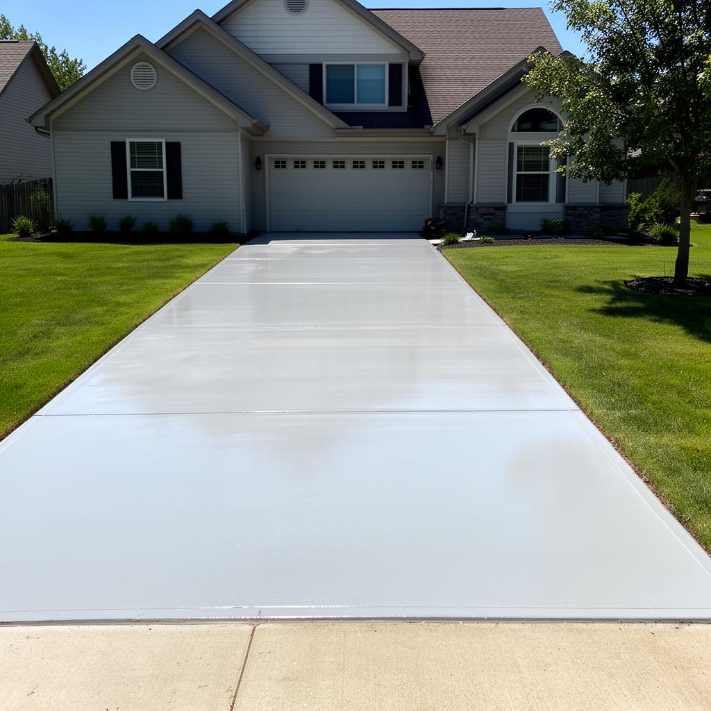 Driveway Refresh — after professional landscaping