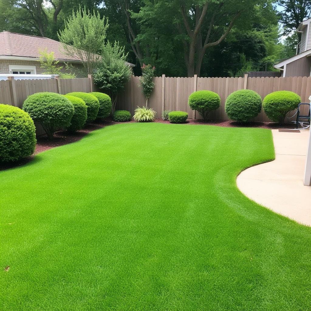 Property Cleanup & Yard Work — after professional landscaping